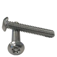 5/16"-18 x 1 1/4" Machine Screws, Torx Button Head, T40 Drive 6 Lobe Pin-In (Tamper-Resistant), 18-8 Stainless Steel, Full Thread, Qty 100 Instant Buy