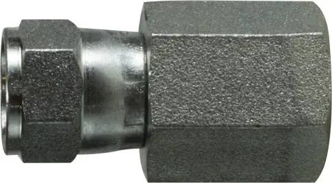 Midland Metal 650666 Straight Adapter, 3/8 in Swivel FJIC x 3/8 in FNPT, Steel Fast Shipping