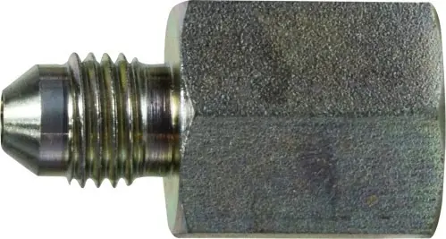 Buy Today Midland Metal 240532 Straight Connector, 1/8 in 37 deg JIC Male Flared x 3/16 in FNPT, Steel