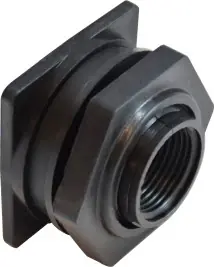 New Release Midland Metal 28693P Plastic bulkhead Fitting, Plastic Pipe Fittings, 1/2 Poly Bulkhead, Plastic Fittings