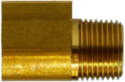 Midland Metal 12114 45 deg Elbow, 1/2 in Inverted Flared x 1/4 in Male NPTF, Brass Seasonal Sale