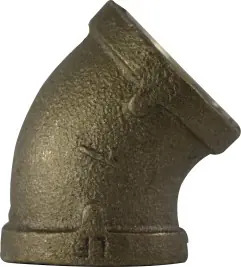Midland Metal 44185LF 45 deg Elbow, 1 in FPT x 1 in FPT, Bronze Sale