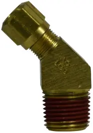 Order Now Midland Metal 38157 45 deg Elbow, 1/2 in Tube OD x 1/4 in Male NPTF, Brass
