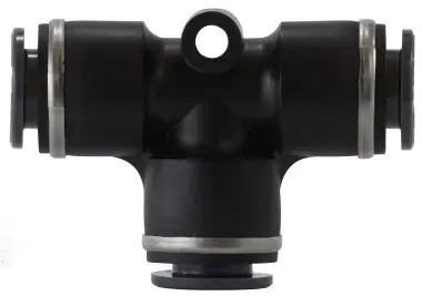 Midland Metal 640800C Union Tee, 1/2 in Push-In Tube x 1/2 in Push-In Tube x 1/2 in Push-In Tube, Composite Limited Offer