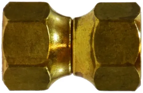 Midland Metal 10483L Forged Swivel, SAE 45 Deg Flare, 3/8 Lp Female Flare Swivel Union, Brass Fittings Instant Buy