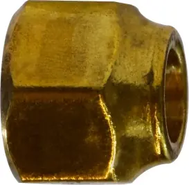 Midland Metal 10046 Extra Heavy Hex Short Forged Nut, 1/4 in SAE 45 deg Flare, Brass Special Discount