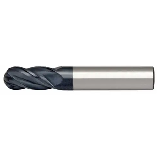 Secure Checkout Alfa Tools HPSCB60673AL 1/4 x 1/4 4 Flute Single End Ball High Performance Altin Carbide Mill