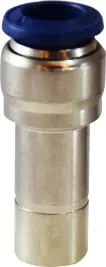 Midland Metal 20511N Reducer, 1/4 in Push-In Tube x 5/32 in Push-In Tube, Brass, Nickel-Plated Best Price