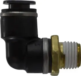 Midland Metal 690608SC 90 deg Elbow, 3/8 in Push-In x 1/2 in MIP, Composite Mega Sale