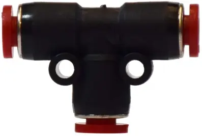 Midland Metal 20612 Union Tee, 8 mm Push-In Tube x 8 mm Push-In Tube x 8 mm Push-In Tube, Composite Secure Checkout
