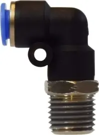 Midland Metal 20518C 90 deg Swivel Male Elbow, 1/4 in Push-In x 1/2 in MNPT, Composite Fast Shipping
