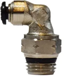 Midland Metal 20642N 90 deg Swivel Elbow, 6 mm Push-In x 1/2 in MNPT Global, Brass, Nickel-Plated Get Yours