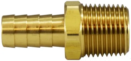 Cheap Midland Metal 32456 Rigid Adapter, 1/2 in Hose x 1/2 in Male BSPT, Brass