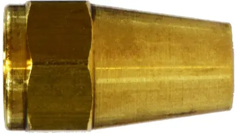Direct From Factory Midland Metal 10002 Hex Long Rod Nut, 3/16 in SAE 45 deg Flare, Brass
