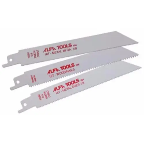 Alfa Tools RSBM618 Bi-Metal 6" 18Tpi Reciprocating Saw Blade, 50 Pack Get Yours