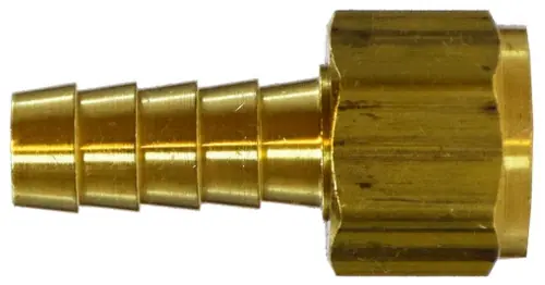 Midland Metal 32129 Swivel Adapter, 1/4 in Hose Barbed x 3/8 in FNPSM Gasket Swivel, Brass In Demand