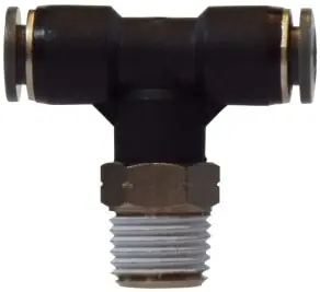 Midland Metal 20135C Swivel Branch Tee, 5/32 in Push-In Tube x 1/4 in MIP x 5/32 in Push-In Tube, Composite Hot Picks