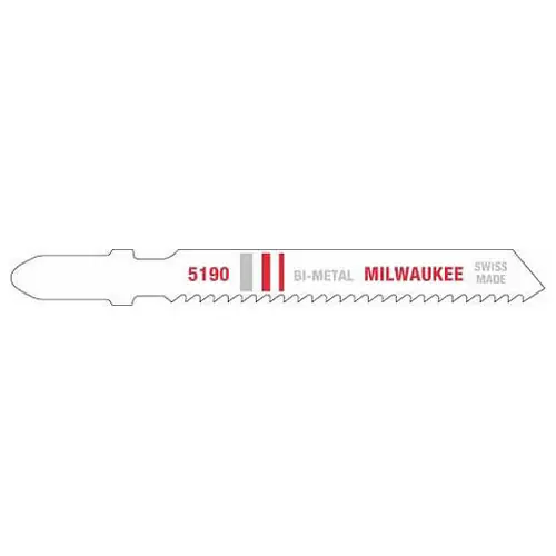 Milwaukee Tool 48-42-5190 3" 14TPI T-Shank Metal Cutting Bi-Metal Jig Saw Blades (5 PK) Budget