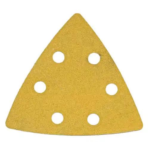 Alfa Tools VTGB1180 180G Hook & Loop Bosch 1 Triangles Gold Paper, 50 Pack Budget