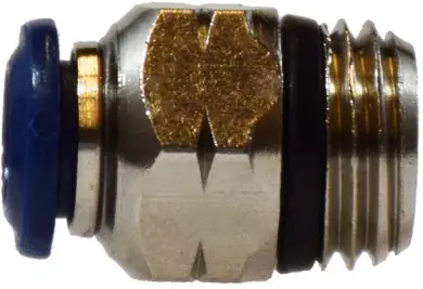 Premium Midland Metal 20058N Straight Adapter, 3/8 in Push-In x 1/4 in MNPT Global, Brass, Nickel-Plated