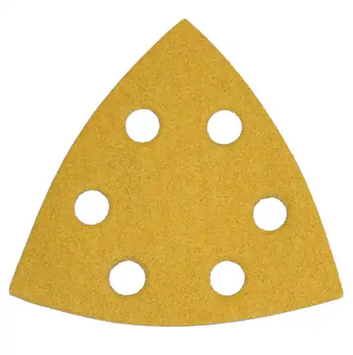Deal Alfa Tools VTGM100 100G Hook & Loop Milwaukee Triangles Gold Paper, 50 Pack