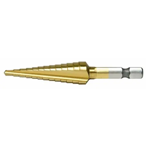Alfa Tools MBML9 1/4--3/4 Probit - Monolock, 1/4" Hex Shank, Ch, HSS, 2 Flutes, Multi-Step, Bright, Tubed Discount