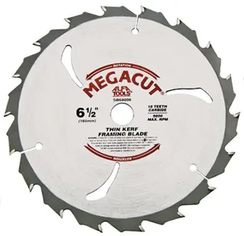 Alfa Tools SB68007 7-1/4 x 18T Frame Carbide Tipped Saw Blade Flash Sale