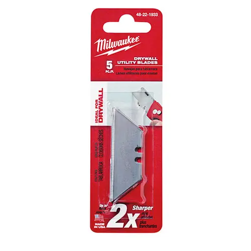 Milwaukee Tool 48-22-1933 5 PC Drywall Utility Knife Blades Price Drop