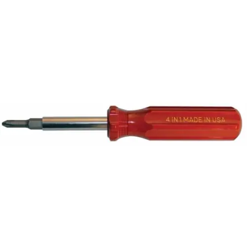 Bargain Alfa Tools SCD41RC 4 In 1 Red Screwdriver Carded