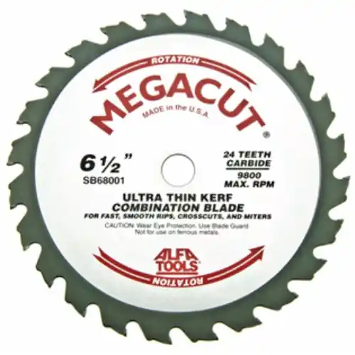 Alfa Tools SB68002 7-1/4 x 24T Ultra Thn Kerf Combined Carbide Tipped Saw Blade Latest