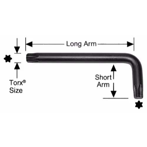 Alfa Tools HK15271 T6 Long Arm Torx-L Key, 25 Pack Reduced Price