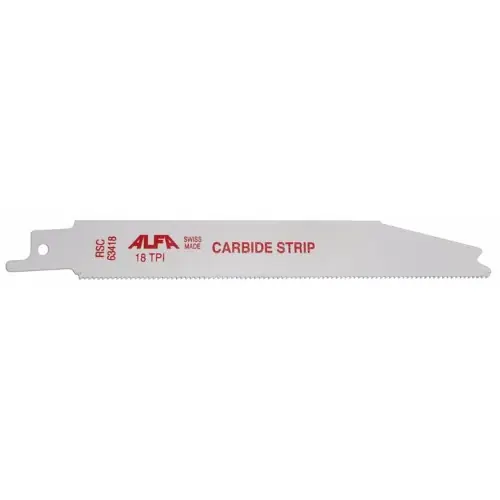Alfa Tools RSC63418T 6" 18Tpi Carbide Strip Reciprocating Saw Blade Trusted Brand