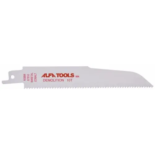 New Release Alfa Tools RSBM9786P 9" 6Tpi Demolition Saw Blade Pouched