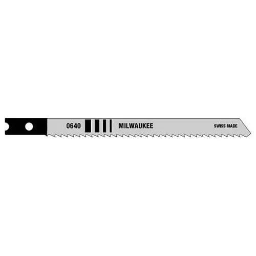 Milwaukee Tool 48-42-0640 4" 10TPI U-Shank Wood High Carbon Steel Jig Saw Blades (5 PK) Professional Grade