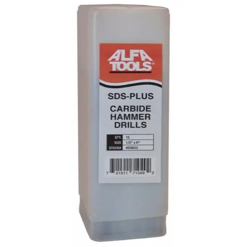 Fan Favorite Alfa Tools HDS631 25 pc SDS Hammer Drill Bulk Pack 3/8 x 6-1/4