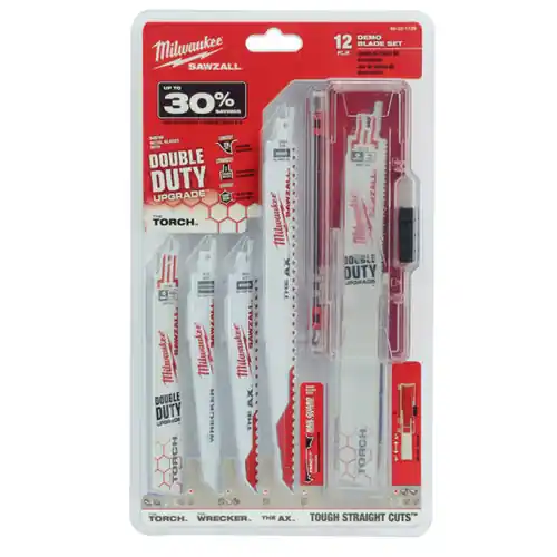 While Supplies Last Milwaukee Tool 49-22-1129 12PC Demolition SAWZALL Blade Set
