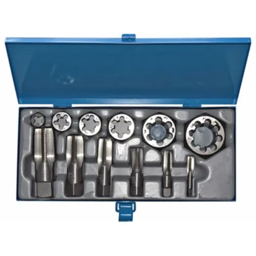 Alfa Tools TDS66012NPT 12 pc Carbon Steel Npt Tap & Die Set Seasonal Sale
