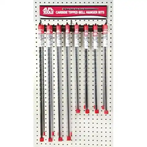 Alfa Tools TCBH16 16 pc Carbide Tipped Bellhanger Display Fast Shipping