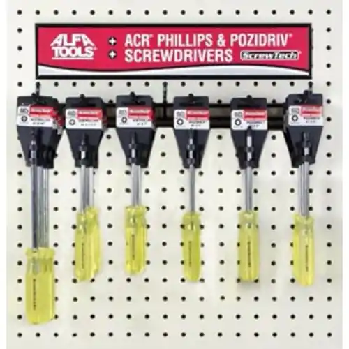 Crafted Alfa Tools SCD171H 2 x 6-1/2 Pozidriv Screwdriver Hanger