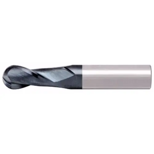 Express Delivery Alfa Tools SCB61375AL 1/4 x 1/4 2 Flute Ball Single End Altin Carbide End Mill