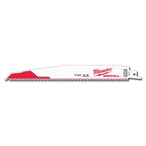 While Supplies Last Milwaukee Tool 48-01-2006 9" 5 TPI AX SAWZALL Blade for Wood with Nails Bulk 10, 10 Pack
