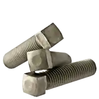 1/2"-13 x 2 1/2" Square Head Set Screws, Oval Point, Plain Finish, Coarse (UNC), Case Hardened, Qty 50 Fresh Stock