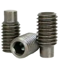 10-24 x 5/8" Socket Set Screws, Full Dog Point, Black Oxide, Coarse (UNC), Alloy Steel, Qty 100 Luxury