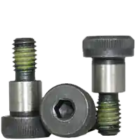 Must Have 1/2"-3/8-16 x 3" Socket Shoulder Screws, Nylon-Patch Thermal Black Oxide, Coarse (UNC), Alloy Steel, Qty 25