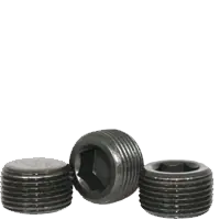1 1/2"-11 1/2 Pipe Plugs, 3/4" Taper, Hex Dry-Seal, Black Oxide, Alloy Steel, Made in USA, Qty 10 Big Sale