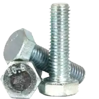 M16-2.00 x 50mm Hex Cap Screws, Metric Class 10.9, Zinc Cr+3 Bake, Full Thread, Coarse (UNC), Alloy Steel, DIN 933 / ISO 4017, Qty 25 Premium