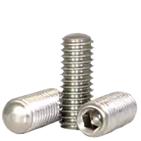 10-32 x 1/4" Socket Set Screws, Oval Point, 18-8 Stainless Steel, Fine (UNF), Qty 100 Time-Limited