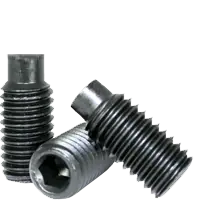 Next Day Delivery M4-0.70 x 12 mm Socket Set Screws, Dog Point, Metric Class 45H, Black Oxide, Coarse (UNC), Alloy Steel, ISO 4028 / DIN 915, Qty 100
