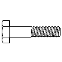 Direct From Factory M24-3.00 x 40 mm Hex Cap Screws, Metric Class 10.9, Zinc-Yellow Cr+6 Bake, Full Thread, Coarse (UNC), DIN 933 / ISO 4017, Qty 10