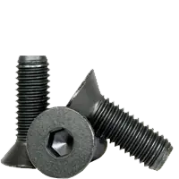 7/16"-20 x 3" Flat Head Socket Cap Screws, Thermal Black Oxide, Partial Thread, Fine (UNF), Alloy Steel, Qty 50 Latest